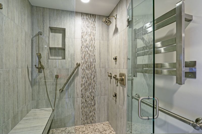 Modern Walk-in Shower with Rainfall Showerhead