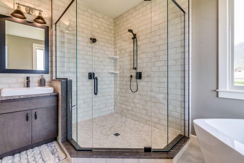 Glass Panel Enclosure in Bathroom